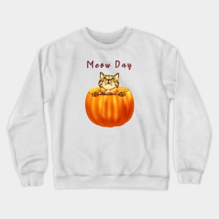 Cat Day Meow Day Crewneck Sweatshirt